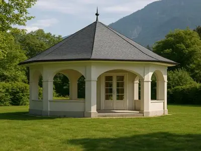 Zeltdach am Pavillion in Reutte Zeltdach am Pavillion in Reutte