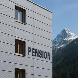 Fassade aus Aluminium am Arlberg